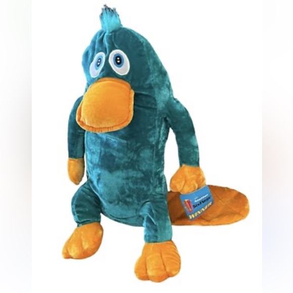 Other - Plush Teal and Orange Platypus Toy